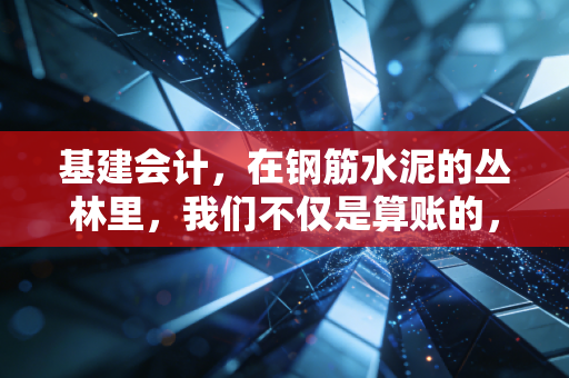 基建会计,在钢筋水泥的丛林里,我们不仅是算账的,更是守门人
