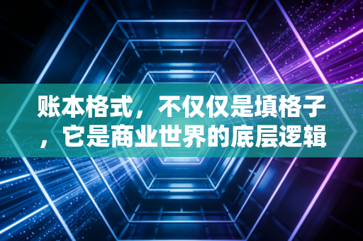 账本格式,不仅仅是填格子,它是商业世界的底层逻辑