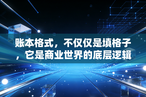 账本格式，不仅仅是填格子，它是商业世界的底层逻辑