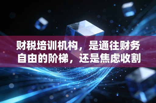 财税培训机构,是通往财务自由的阶梯,还是焦虑收割的镰刀?