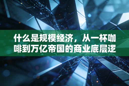 什么是规模经济,从一杯咖啡到万亿帝国的商业底层逻辑