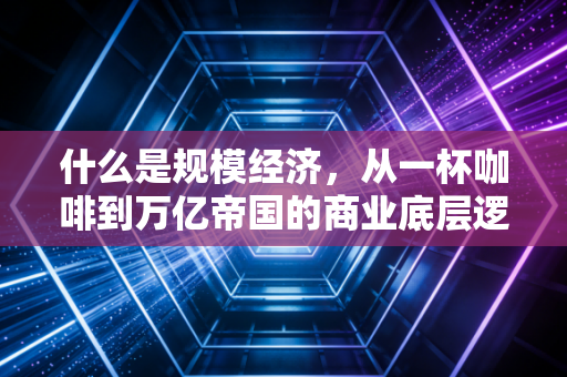 什么是规模经济，从一杯咖啡到万亿帝国的商业底层逻辑