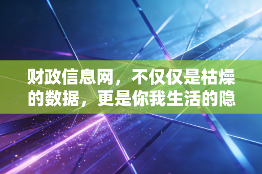 财政信息网，不仅仅是枯燥的数据，更是你我生活的隐形账本