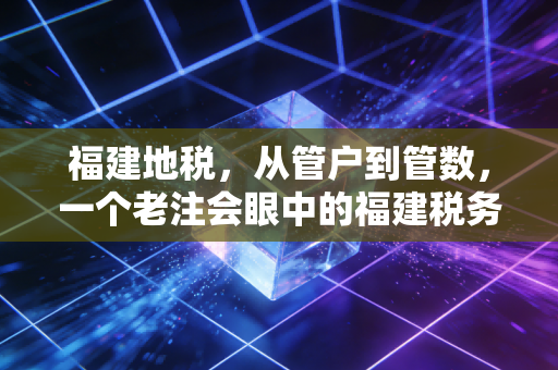 福建地税,从管户到管数,一个老注会眼中的福建税务变迁与思考