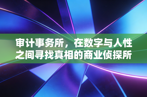 审计事务所，在数字与人性之间寻找真相的商业侦探所