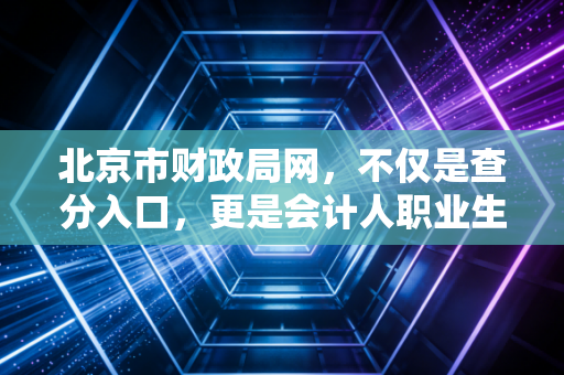 北京市财政局网,不仅是查分入口,更是会计人职业生涯的隐形导师