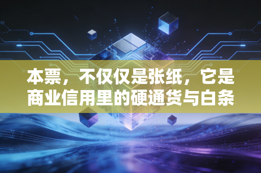 本票，不仅仅是张纸，它是商业信用里的硬通货与白条