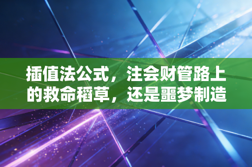插值法公式,注会财管路上的救命稻草,还是噩梦制造机?