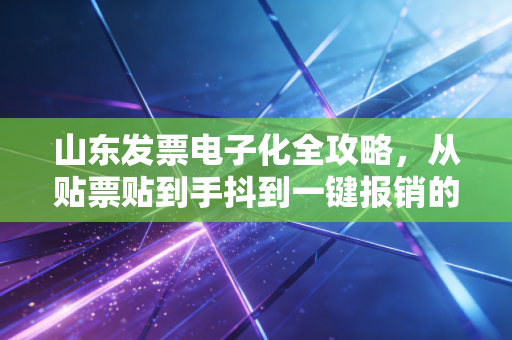 山东发票电子化全攻略，从贴票贴到手抖到一键报销的辛酸泪与喜悦