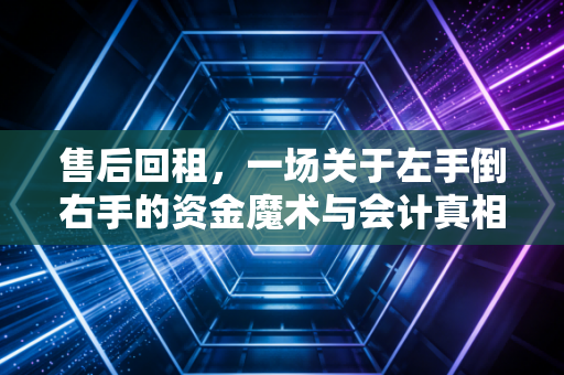 售后回租，一场关于左手倒右手的资金魔术与会计真相