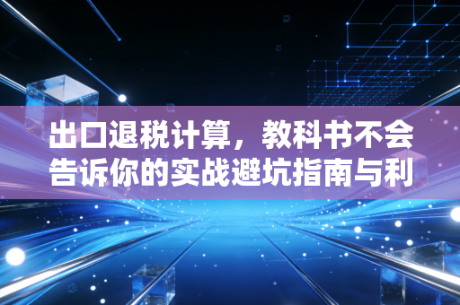出口退税计算，教科书不会告诉你的实战避坑指南与利润真相