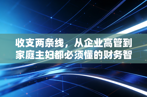 收支两条线，从企业高管到家庭主妇都必须懂的财务智慧