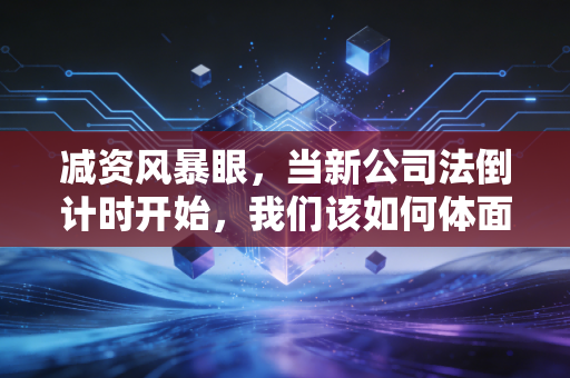 减资风暴眼，当新公司法倒计时开始，我们该如何体面地瘦身？
