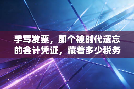 手写发票，那个被时代遗忘的会计凭证，藏着多少税务江湖的往事与风险