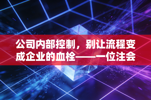 公司内部控制,别让流程变成企业的血栓——一位注会眼中的管理艺术与人性博弈