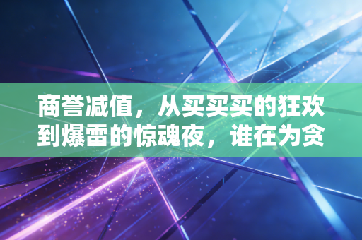 商誉减值,从买买买的狂欢到爆雷的惊魂夜,谁在为贪婪买单?
