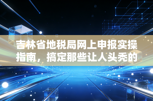 吉林省地税局网上申报实操指南，搞定那些让人头秃的税务难题，老会计有话说