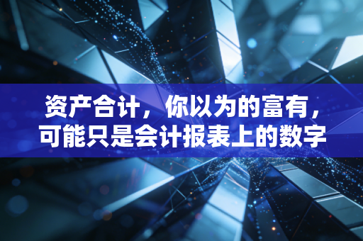 资产合计，你以为的富有，可能只是会计报表上的数字游戏