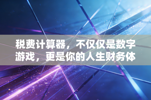 税费计算器，不仅仅是数字游戏，更是你的人生财务体检表