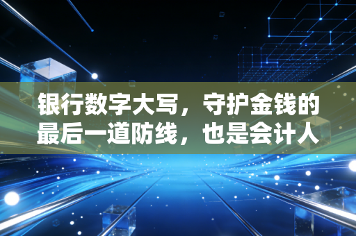 银行数字大写，守护金钱的最后一道防线，也是会计人的成人礼