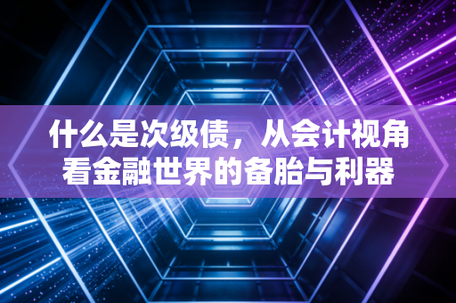 什么是次级债,从会计视角看金融世界的备胎与利器