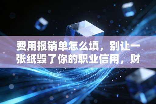 费用报销单怎么填,别让一张纸毁了你的职业信用,财务总监教你避坑指南