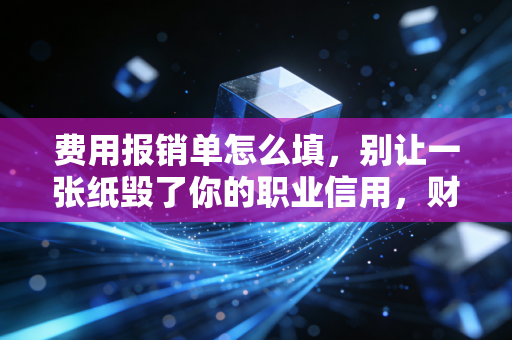费用报销单怎么填,别让一张纸毁了你的职业信用,财务总监教你避坑指南