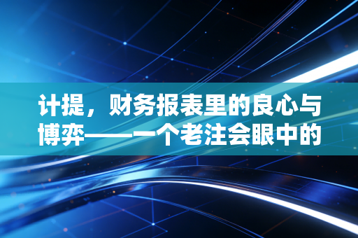 计提，财务报表里的良心与博弈——一个老注会眼中的隐形真相