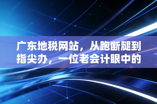 广东地税网站，从跑断腿到指尖办，一位老会计眼中的税务数字化变迁