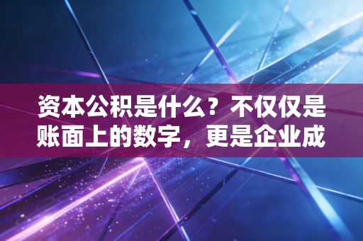 资本公积是什么?不仅仅是账面上的数字,更是企业成长的隐形蓄水池