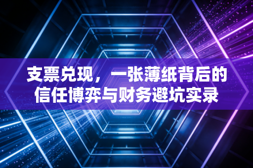 支票兑现，一张薄纸背后的信任博弈与财务避坑实录