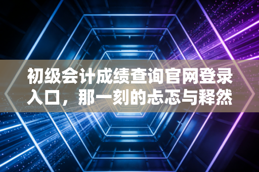 初级会计成绩查询官网登录入口，那一刻的忐忑与释然，以及我们会计人的进阶之路