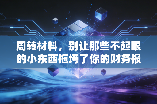 周转材料,别让那些不起眼的小东西拖垮了你的财务报表