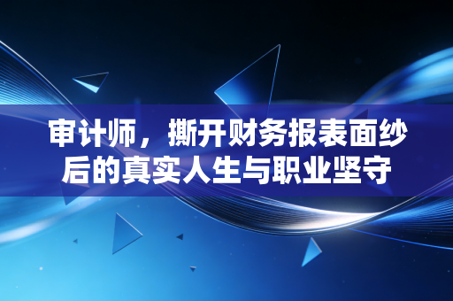 审计师,撕开财务报表面纱后的真实人生与职业坚守
