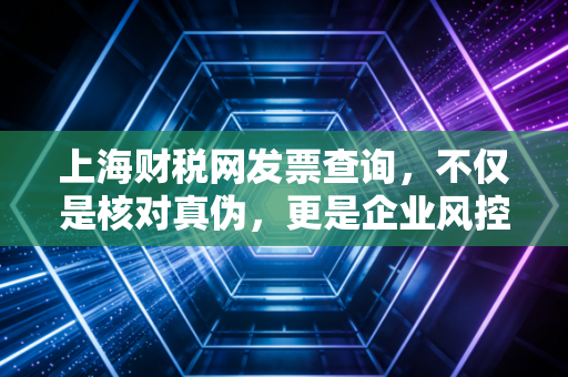 上海财税网发票查询，不仅是核对真伪，更是企业风控的第一道防线