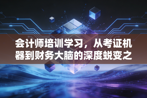 会计师培训学习,从考证机器到财务大脑的深度蜕变之路