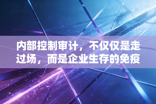 内部控制审计，不仅仅是走过场，而是企业生存的免疫系统——一名注会老兵的肺腑之言