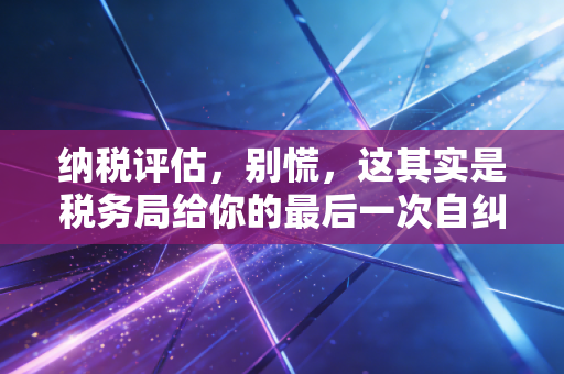 纳税评估，别慌，这其实是税务局给你的最后一次自纠机会