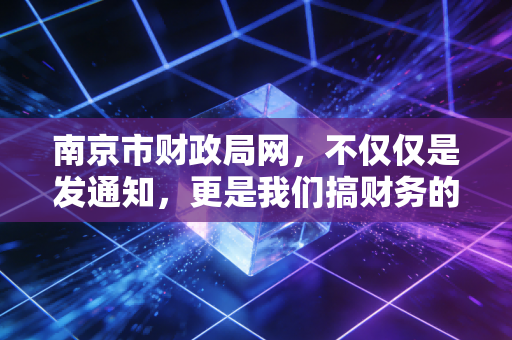 南京市财政局网,不仅仅是发通知,更是我们搞财务的生存指南