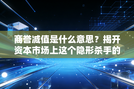 商誉减值是什么意思？揭开资本市场上这个隐形杀手的真面目