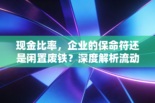 现金比率，企业的保命符还是闲置废铁？深度解析流动性背后的博弈