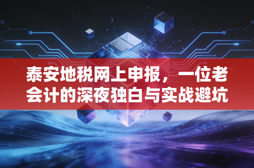 泰安地税网上申报，一位老会计的深夜独白与实战避坑指南