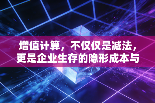 增值计算,不仅仅是减法,更是企业生存的隐形成本与护城河