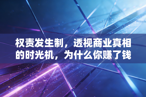 权责发生制,透视商业真相的时光机,为什么你赚了钱却还是缺钱?