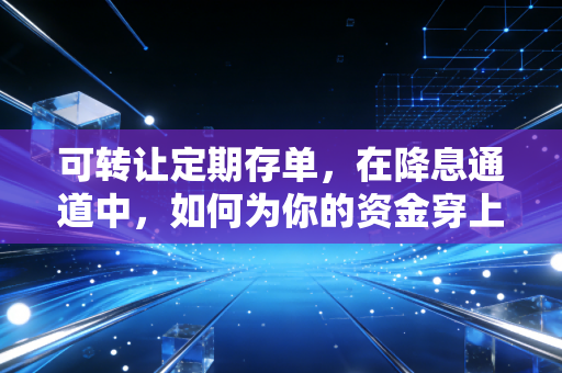 可转让定期存单，在降息通道中，如何为你的资金穿上防弹衣？