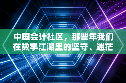 中国会计社区，那些年我们在数字江湖里的坚守、迷茫与相互取暖