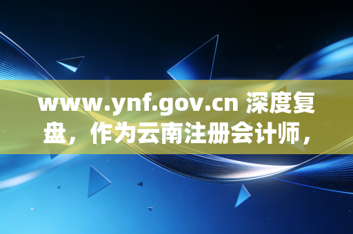 www.ynf.gov.cn 深度复盘,作为云南注册会计师,我们该如何读懂财政厅官网背后的职业密码?