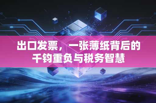 出口发票，一张薄纸背后的千钧重负与税务智慧