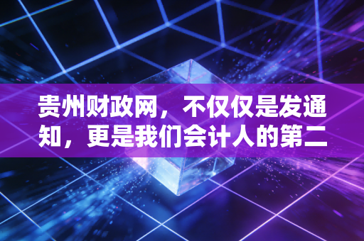 贵州财政网，不仅仅是发通知，更是我们会计人的第二大脑与职业灯塔