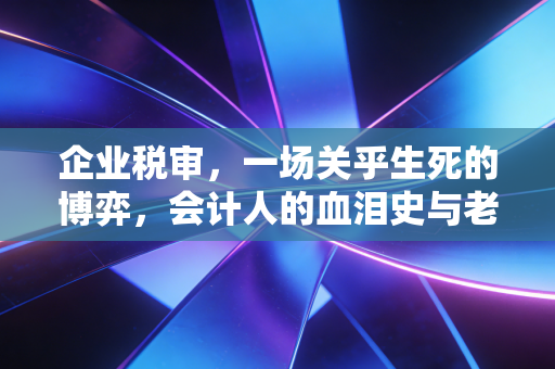 企业税审，一场关乎生死的博弈，会计人的血泪史与老板的救赎